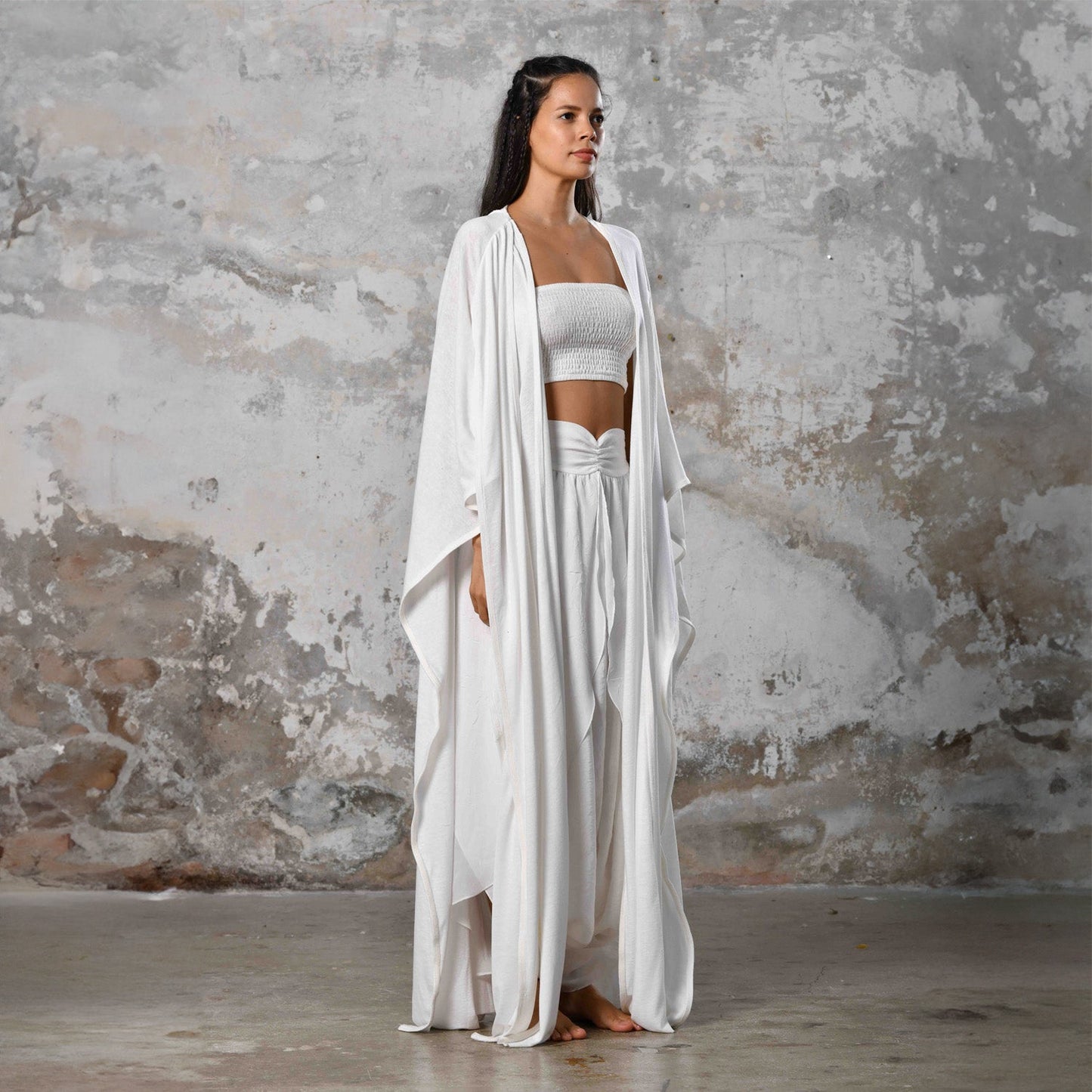 SAHMERAN Kimono - Beyaz