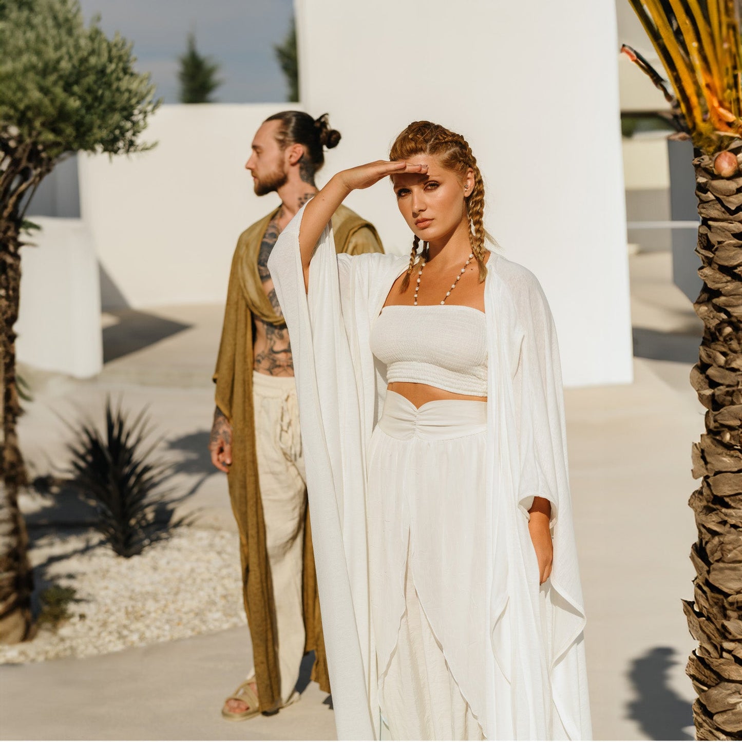 SAHMERAN Kimono - Beyaz