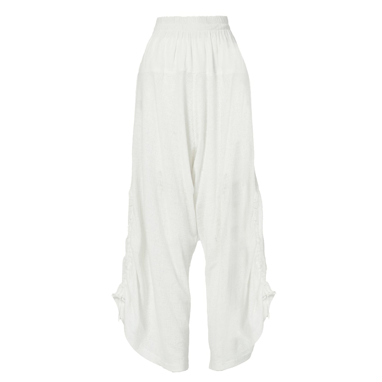 White Yoga Boho Pants, Handmade bohemian clothing for women Unique clothing designs with ethnic and tribal influences Sustainable and eco-friendly clothing options Artisanal clothing with intricate embroidery and embellishments Colorful and vibrant clothing for free-spirited women Boho-chic apparel with a relaxed and comfortable fit, burning man women