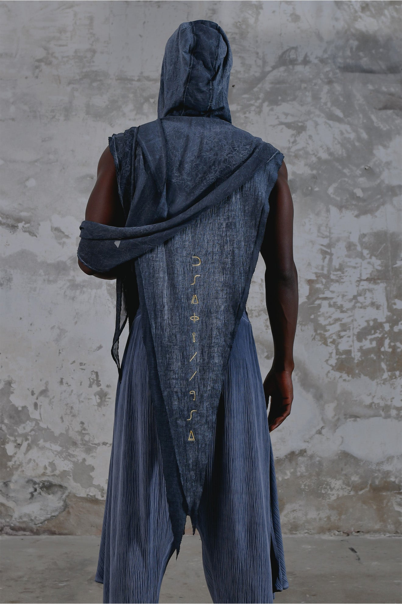 Bohemian hooded shawl, unisex Jedi-inspired hooded shawl with mystical embroidery, spiritual hooded shawl for Star Wars cosplay and everyday wear, handcrafted shawl with boho-chic details and protective hood, breathable and comfortable shawl hood for outdoor adventures, unique and meaningful embroidered shawl for spiritual seekers, vibrant blue shawl hood, Jedi-inspired shawl for cosmic warriors, celestial-inspired shawl hood with intricate star embroidery, burning man outfit