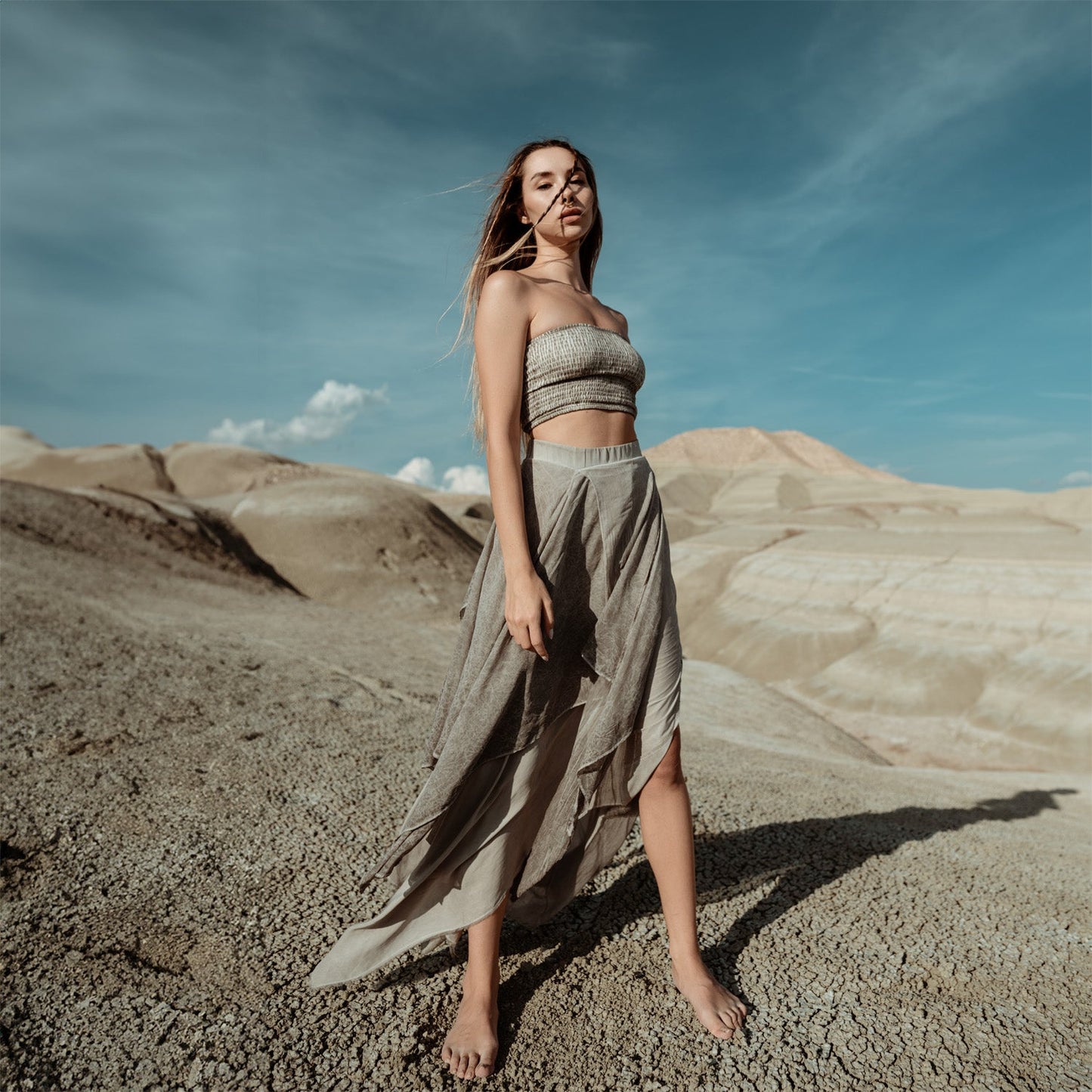 Bia Etek - Açık Gri