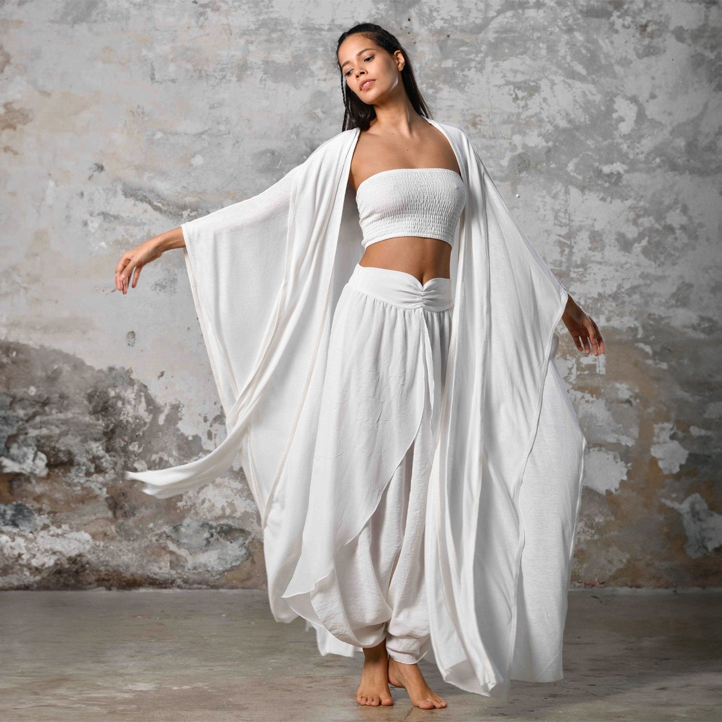 SAHMERAN Kimono - Beyaz