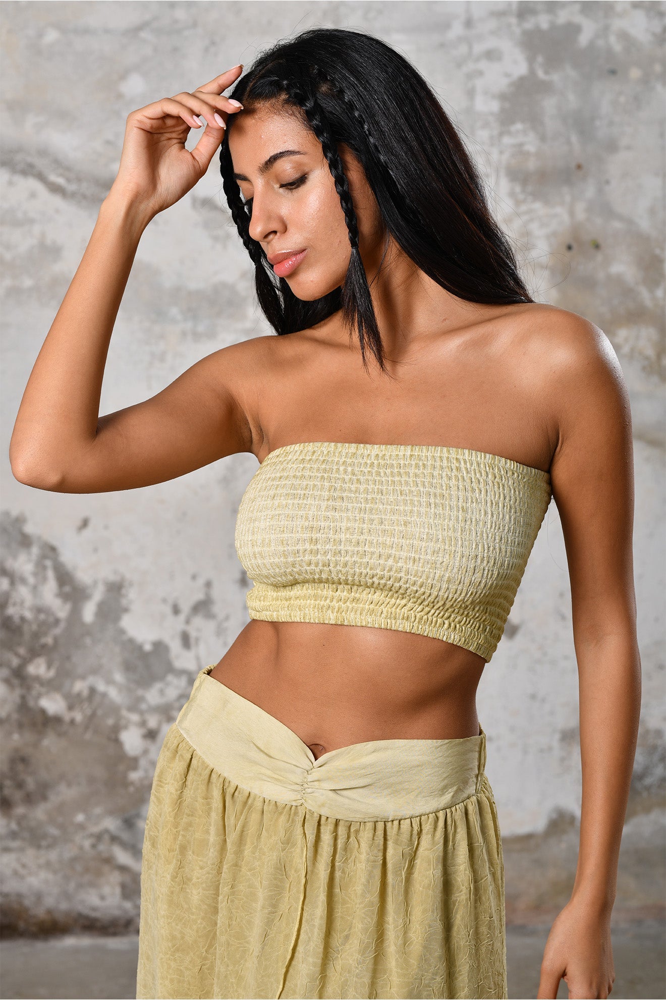 Step into timeless boho chic with our Powder Lemon Boho high split skirt trousers. Crafted from organic materials, this sexy summer boho yoga pants , eco-conscious fashion for the modern goddess.