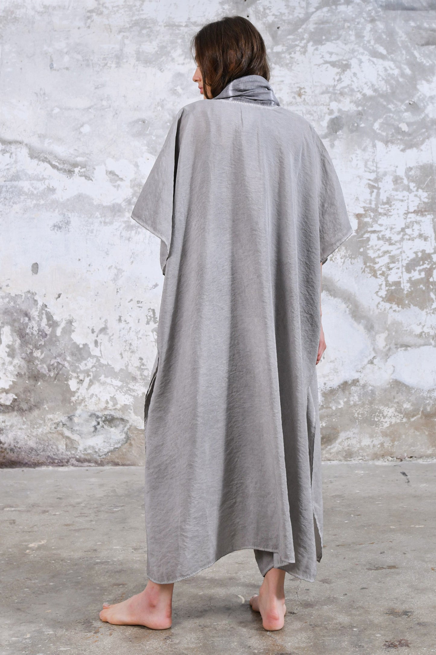 Gray Alchemist Tribal boho kimono, Unisex boho kimono, Goddess boho kimono, Spiritual fashion kimono, Flowy and comfortable kimono, Versatile and timeless kimono, Layering piece kimono, Eye-catching burning man unisex boho kimono, Statement piece kimono, Unique and intricate kimono design.