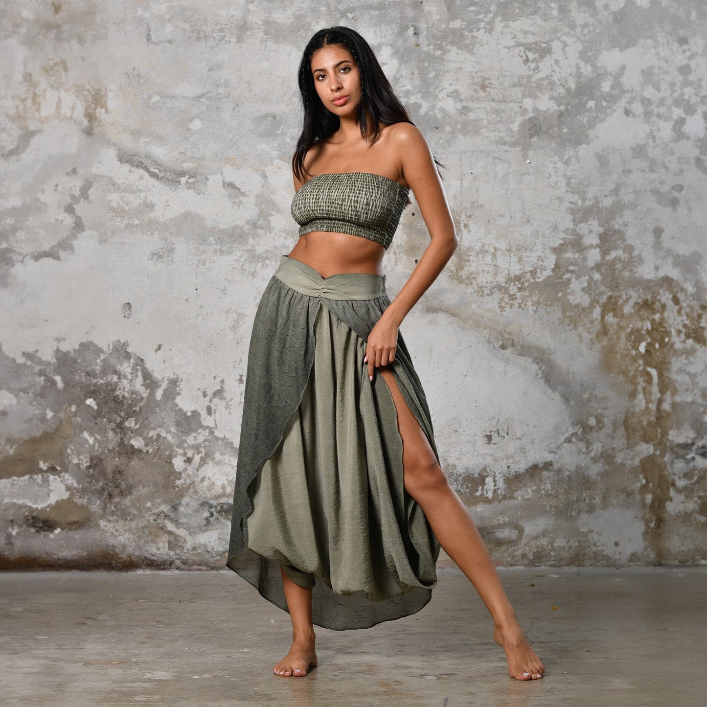 Gaia Şalvar - Haki