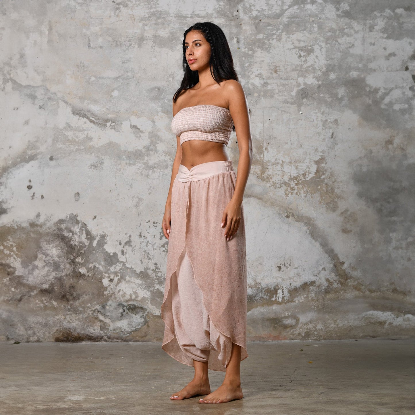 Gaia Şalvar - Pudra Pembe
