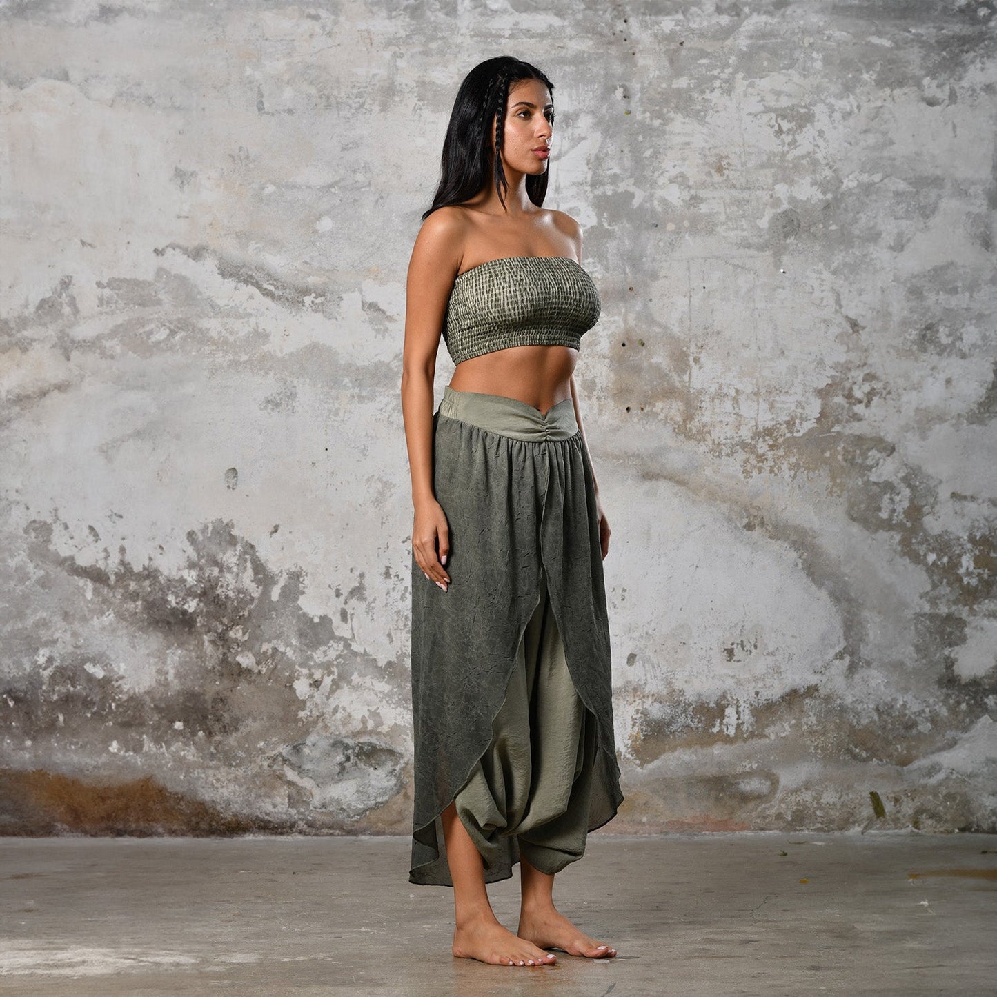 Gaia Şalvar - Haki