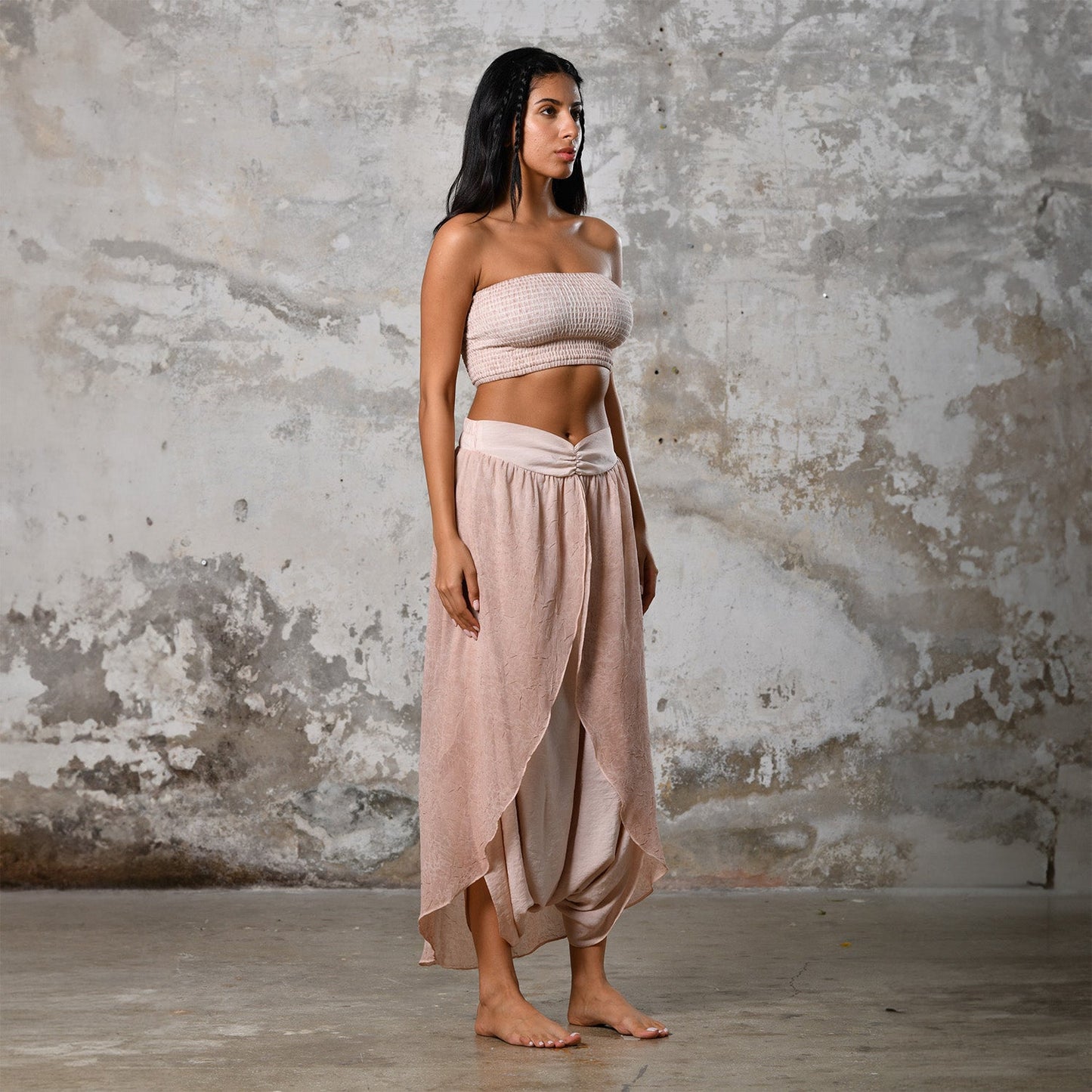 Gaia Şalvar - Pudra Pembe
