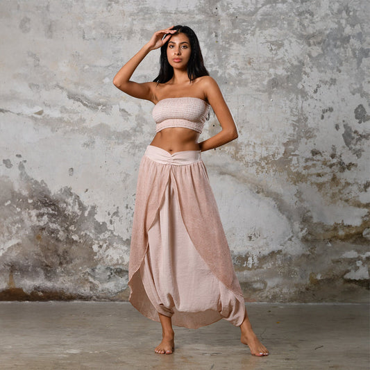 Gaia Şalvar - Pudra Pembe
