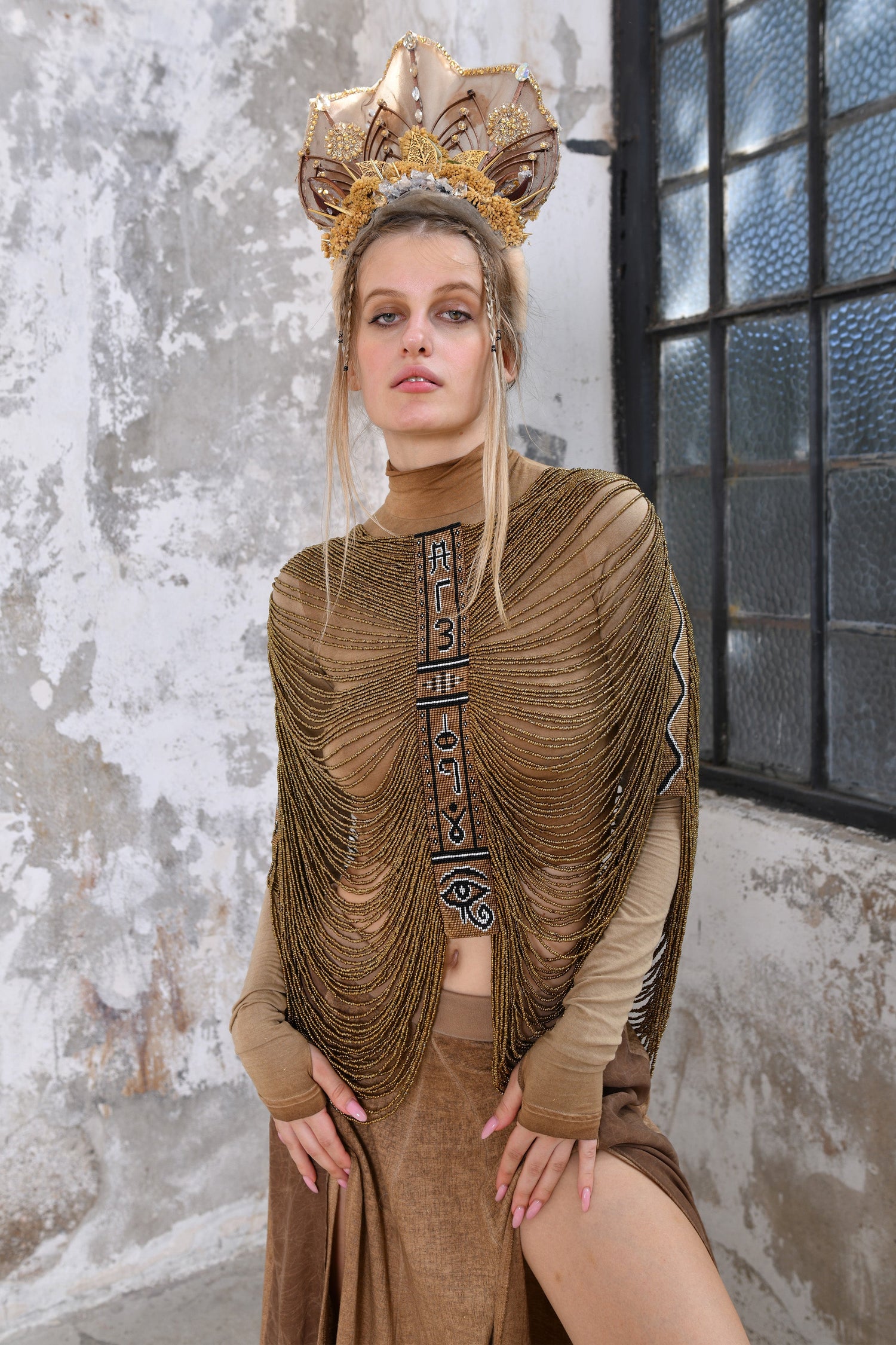 Ancient gold beaded body jewelry, Unique body chain for special occasions, Elegant boho body chain,, Statement body jewelry for dance floors, Handcrafted bohemian body chain for women, boho women, spiritual accessories, African beads, body Jewelery, sacred Jewelery, spiritual awakening